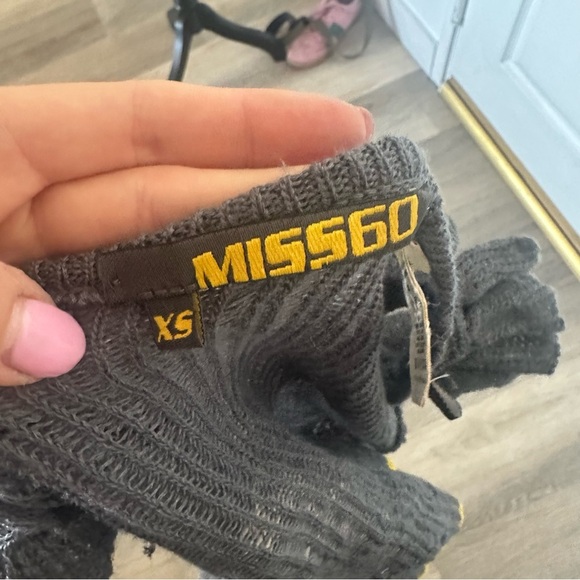 MISS SIXTY Y2K Sexy Sweater XS Wool Blend Ruffles - Picture 5 of 7